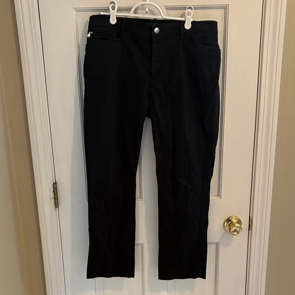 Lauren Ralph Lauren Petite Black Trousers 12 p green label